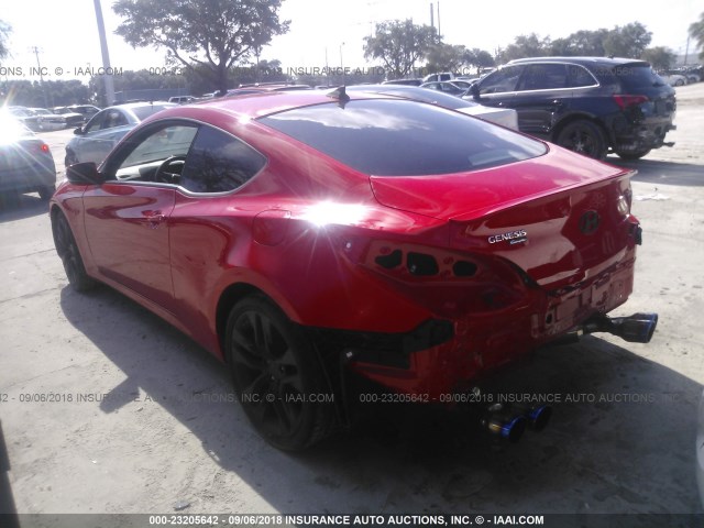 KMHHU6KJ2FU128012 - 2015 HYUNDAI GENESIS COUPE 3.8L/3.8 R-SPEC/3.8 ULTIM RED photo 3