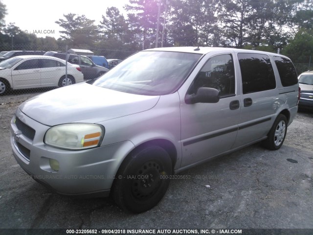 1GNDV23L36D206751 - 2006 CHEVROLET UPLANDER LS SILVER photo 2