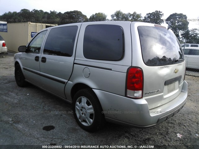 1GNDV23L36D206751 - 2006 CHEVROLET UPLANDER LS SILVER photo 3
