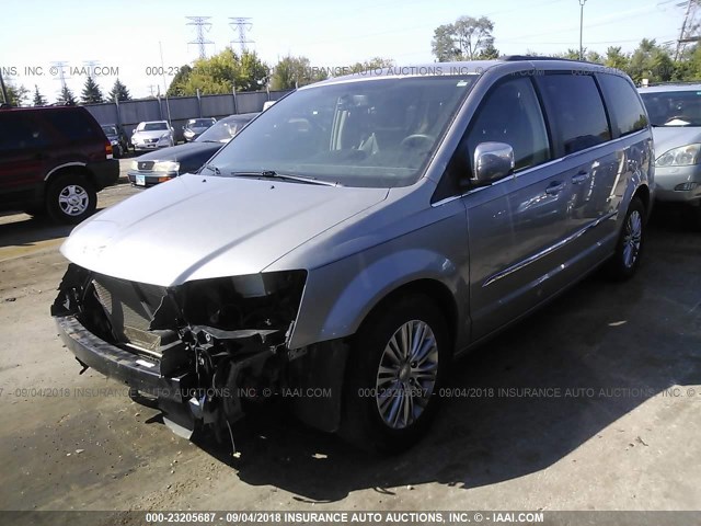 2C4RC1CG5ER365185 - 2014 CHRYSLER TOWN & COUNTRY TOURING L GRAY photo 2