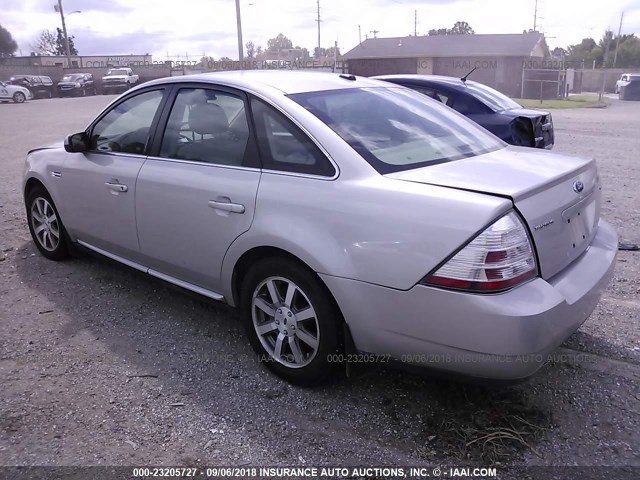 1FAHP24WX8G177950 - 2008 FORD TAURUS SEL SILVER photo 3