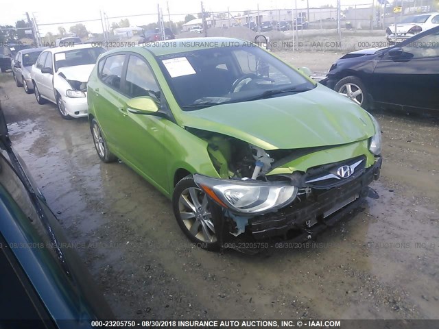 KMHCU5AE8DU074057 - 2013 HYUNDAI ACCENT GLS/SE GREEN photo 1