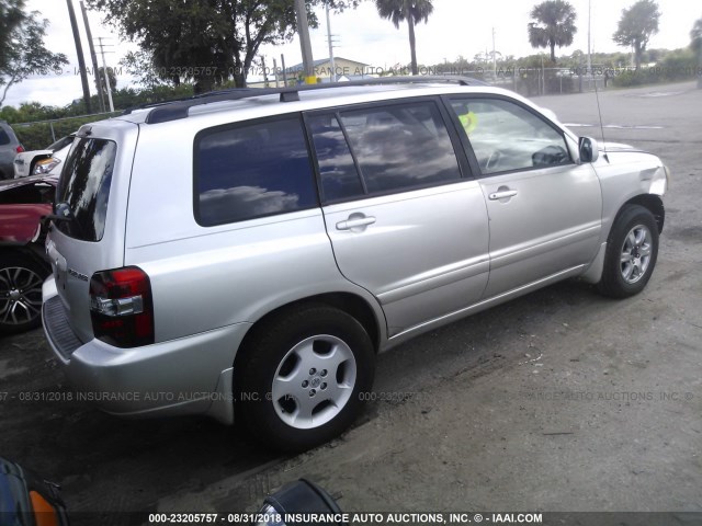 JTEDP21A560111177 - 2006 TOYOTA HIGHLANDER LIMITED SILVER photo 4