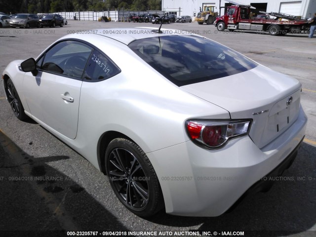 JF1ZCAB1XD1606177 - 2013 SUBARU BRZ 2.0 PREMIUM WHITE photo 3