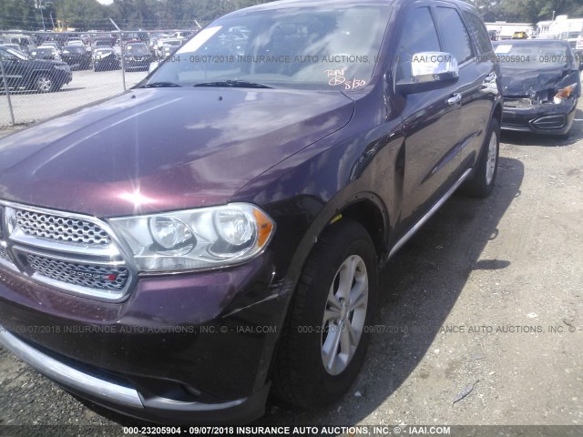 1C4RDHAG7CC257679 - 2012 DODGE DURANGO SXT BLACK photo 6