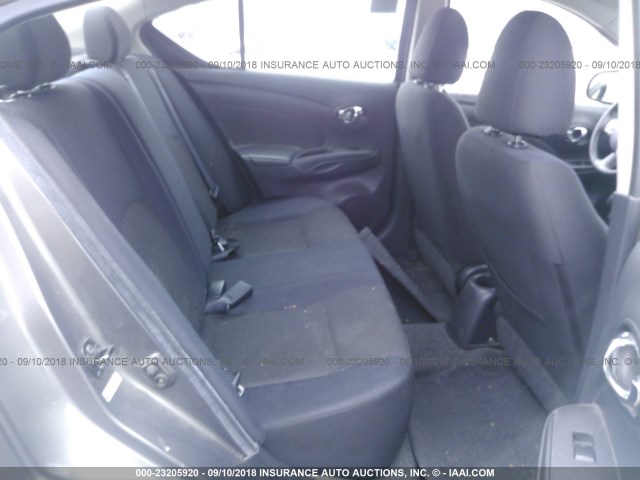 3N1CN7AP2CL860799 - 2012 NISSAN VERSA S/SV/SL GRAY photo 8