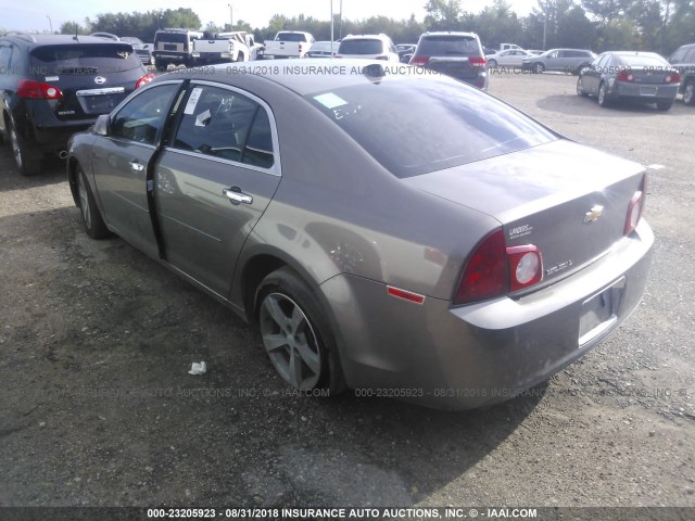 1G1ZC5E0XCF188170 - 2012 CHEVROLET MALIBU 1LT BEIGE photo 3