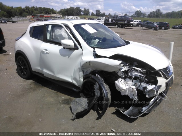 JN8AF5MV7GT659373 - 2016 NISSAN JUKE S/SV/SL/NISMO WHITE photo 1