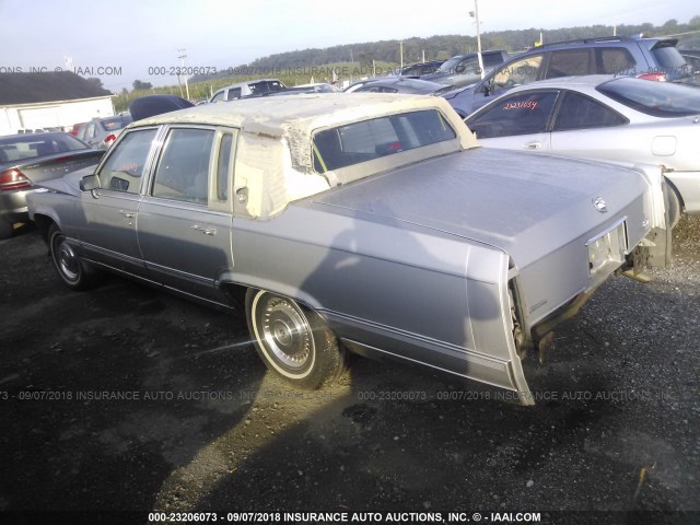 1G6DW54Y1LR728538 - 1990 CADILLAC BROUGHAM SILVER photo 3