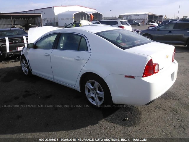 1G1ZA5EU4CF356958 - 2012 CHEVROLET MALIBU LS 白色 照片 3