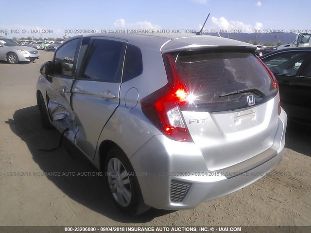 JHMGK5H52GX040926 - 2016 HONDA FIT LX SILVER photo 3