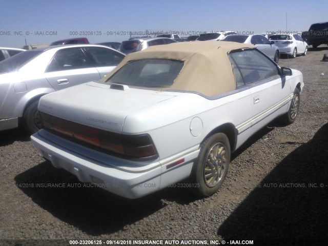 1C3EU4531SF632305 - 1995 CHRYSLER LEBARON GTC WHITE photo 4