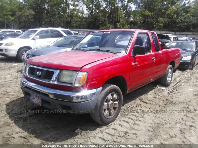 1N6DD26S0WC341042 - 1998 NISSAN FRONTIER KING CAB XE/KING CAB SE RED photo 2