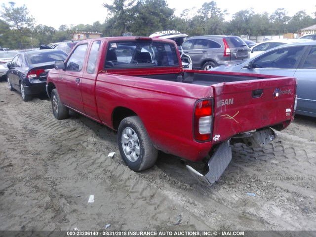 1N6DD26S0WC341042 - 1998 NISSAN FRONTIER KING CAB XE/KING CAB SE RED photo 3