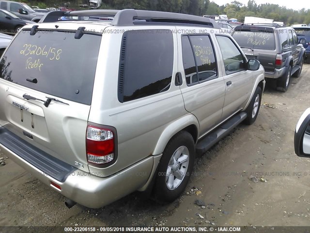 JN8DR09Y93W802794 - 2003 NISSAN PATHFINDER LE/SE TAN photo 4