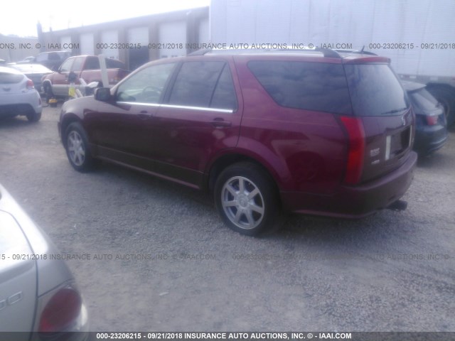 1GYEE63A650210361 - 2005 CADILLAC SRX RED photo 3