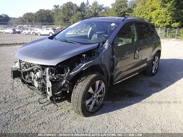 JN8AZ1MW5CW224563 - 2012 NISSAN MURANO S/SL/LE GRAY photo 2