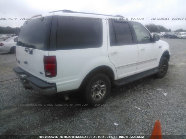 1FMPU16L21LB55946 - 2001 FORD EXPEDITION XLT WHITE photo 4