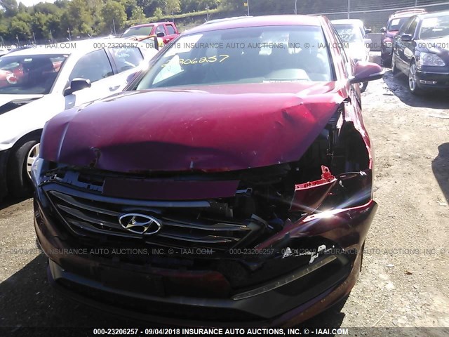 5NPE34AF0GH307897 - 2016 HYUNDAI SONATA SPORT/LIMITED RED photo 6