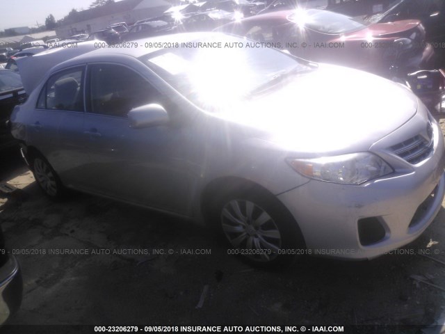 2T1BU4EE6DC035999 - 2013 TOYOTA COROLLA S/LE SILVER photo 1