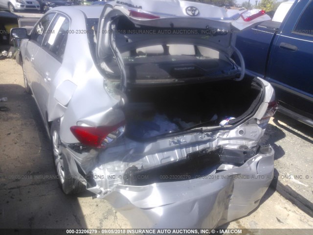 2T1BU4EE6DC035999 - 2013 TOYOTA COROLLA S/LE SILVER photo 6