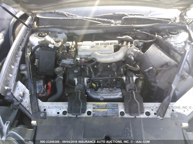 2G4WE567651233031 - 2005 BUICK LACROSSE CXS SILVER photo 10