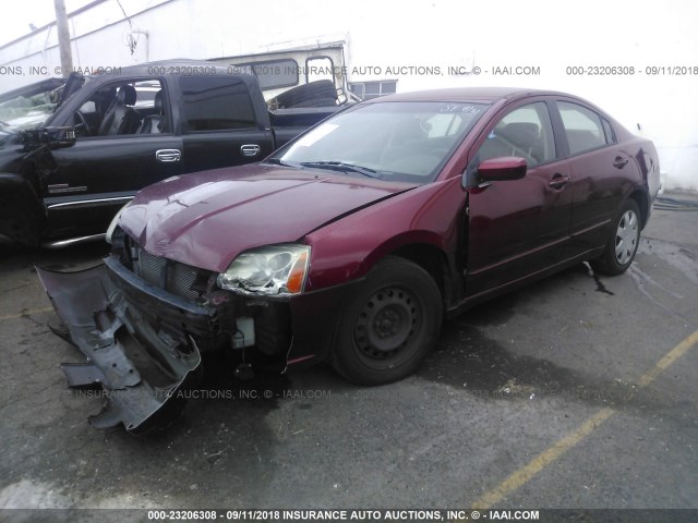 4A3AB36F64E085878 - 2004 MITSUBISHI GALANT ES MEDIUM/LS MEDIUM RED photo 2