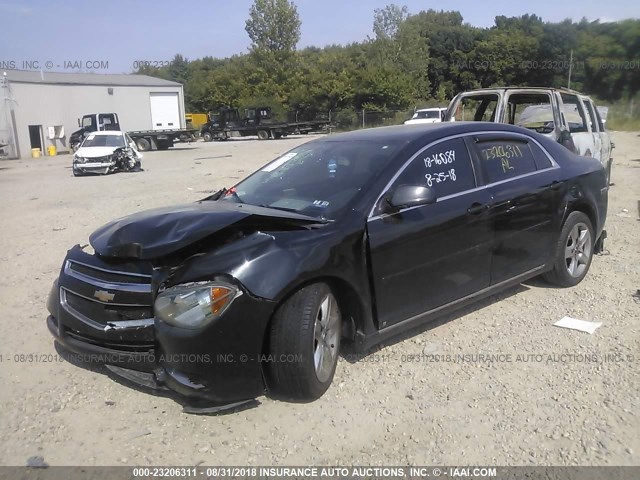 1G1ZH57B894146312 - 2009 CHEVROLET MALIBU 1LT შავი ფოტო 2