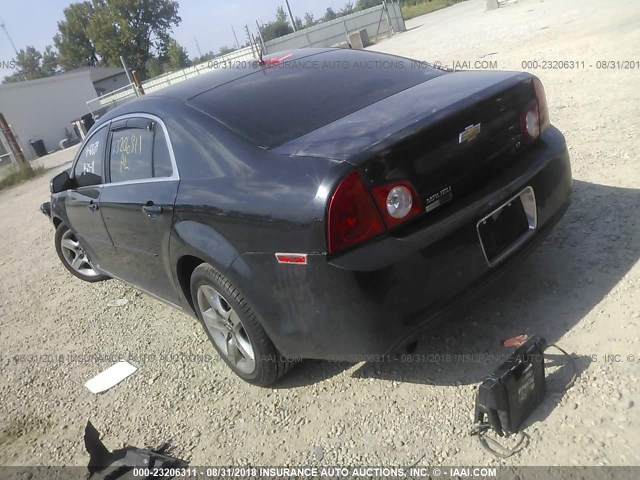 1G1ZH57B894146312 - 2009 CHEVROLET MALIBU 1LT შავი ფოტო 3