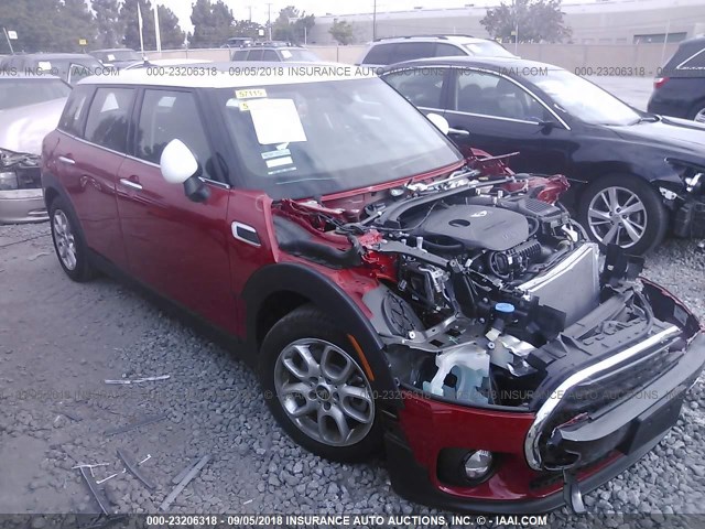 WMWLN5C32H2E33739 - 2017 MINI COOPER CLUBMAN RED photo 1