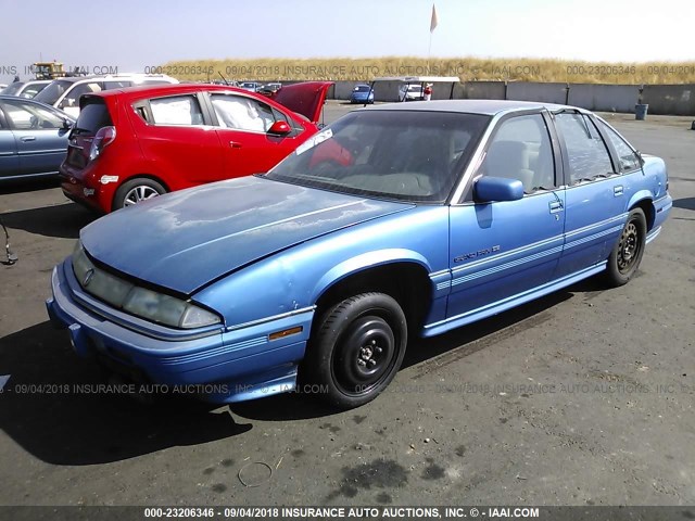 1G2WJ52M7RF240410 - 1994 PONTIAC GRAND PRIX SE BLUE photo 2