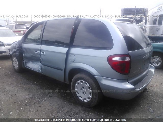 1C4GJ45393B165821 - 2003 CHRYSLER VOYAGER LX Light Blue photo 3