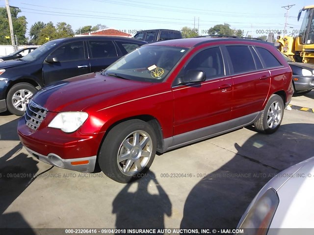 2A8GM68X98R651905 - 2008 CHRYSLER PACIFICA TOURING RED photo 2