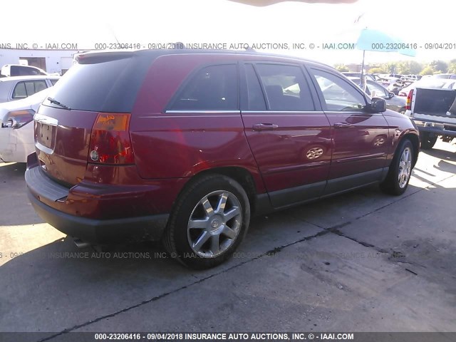 2A8GM68X98R651905 - 2008 CHRYSLER PACIFICA TOURING RED photo 4