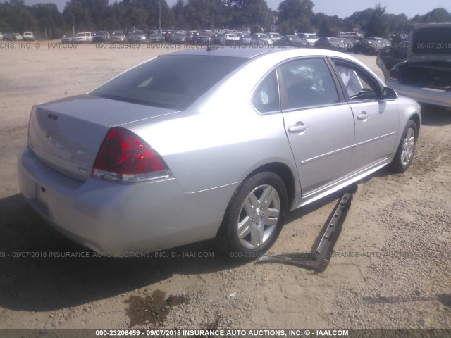 2G1WB5E31E1165709 - 2014 CHEVROLET IMPALA LIMITED LT SILVER photo 4