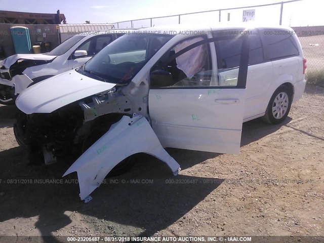 2C4RDGBG5ER292000 - 2014 DODGE GRAND CARAVAN SE WHITE photo 2