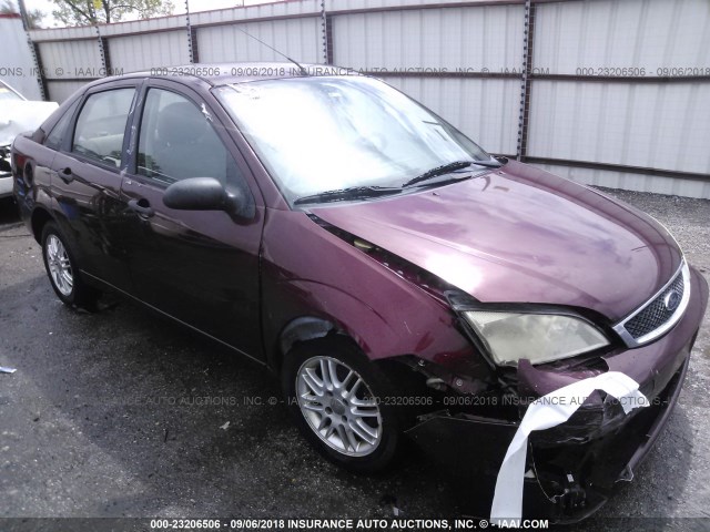 1FAFP34N97W174501 - 2007 FORD FOCUS ZX4/S/SE/SES MAROON photo 1