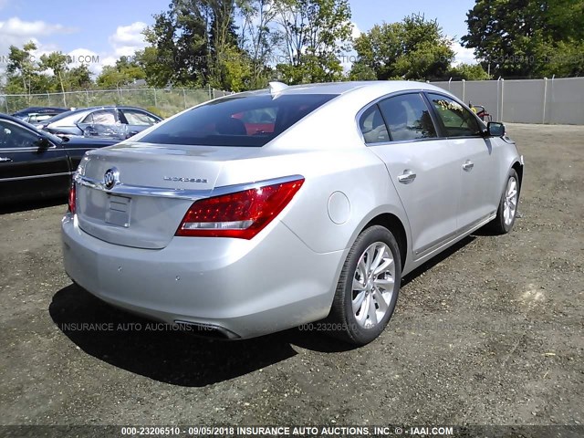 1G4GB5G31FF283256 - 2015 BUICK LACROSSE SILVER photo 4