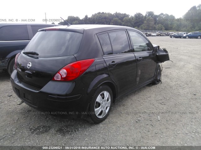 3N1BC1CP5BL399754 - 2011 NISSAN VERSA S/SL BLACK photo 4