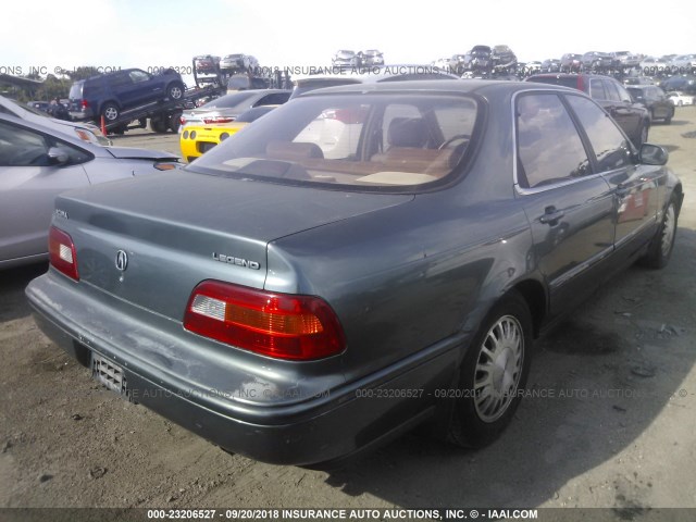 JH4KA7657PC002725 - 1993 ACURA LEGEND L GREEN photo 4