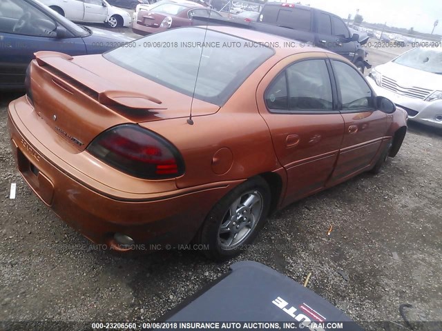 1G2NV52EX4M638420 - 2004 PONTIAC GRAND AM GT1 ORANGE photo 4