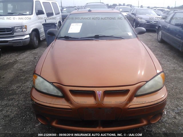 1G2NV52EX4M638420 - 2004 PONTIAC GRAND AM GT1 ORANGE photo 6