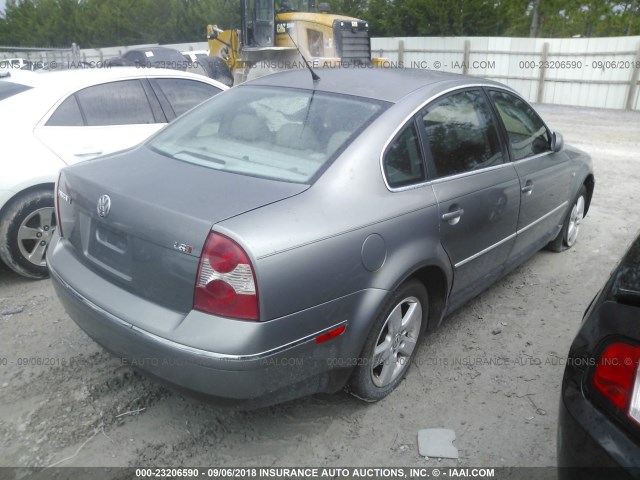 WVWPD63BX2P069842 - 2002 VOLKSWAGEN PASSAT GLS GRAY photo 4