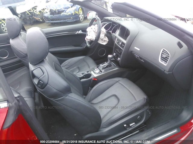 WAUVGAFH6DN014463 - 2013 AUDI S5 PRESTIGE RED photo 5