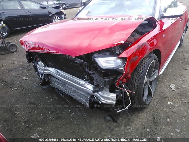 WAUVGAFH6DN014463 - 2013 AUDI S5 PRESTIGE RED photo 6