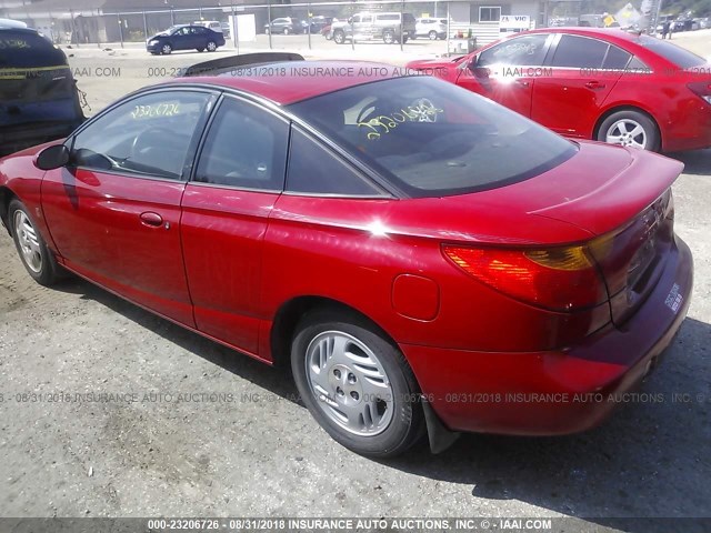 1G8ZY127X1Z239384 - 2001 SATURN SC2 BLACK photo 3