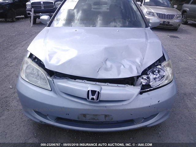 JHMES96614S018550 - 2004 HONDA CIVIC HYBRID SILVER photo 6