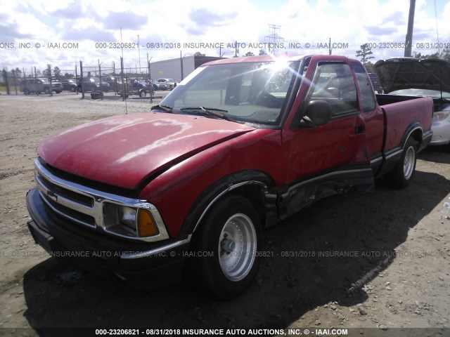 1GCCS19X1T8161072 - 1996 CHEVROLET S TRUCK RED photo 2