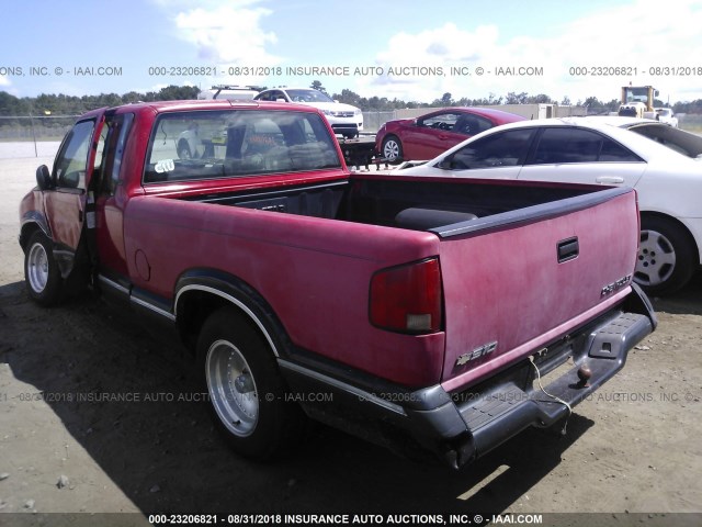 1GCCS19X1T8161072 - 1996 CHEVROLET S TRUCK RED photo 3