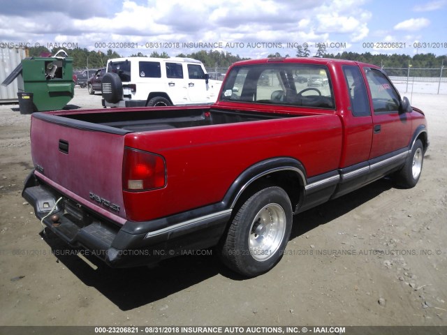 1GCCS19X1T8161072 - 1996 CHEVROLET S TRUCK RED photo 4